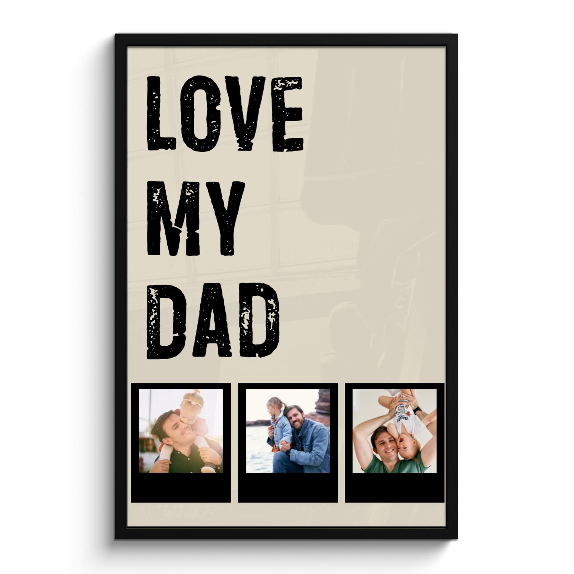 Love dad 3 polaroids