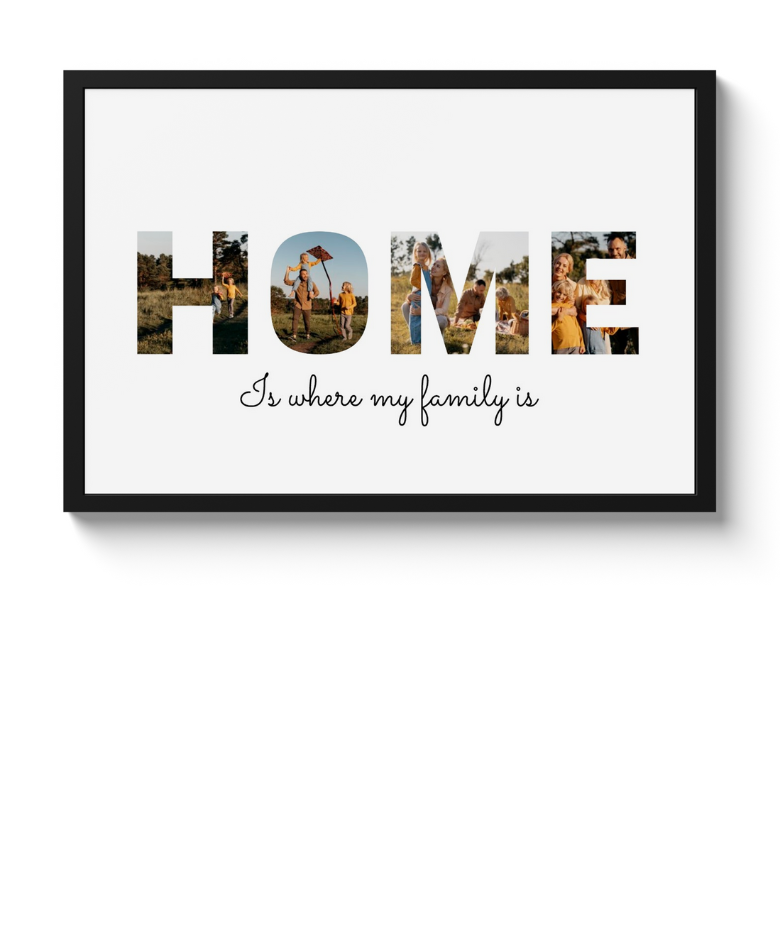 Letter collage - Home