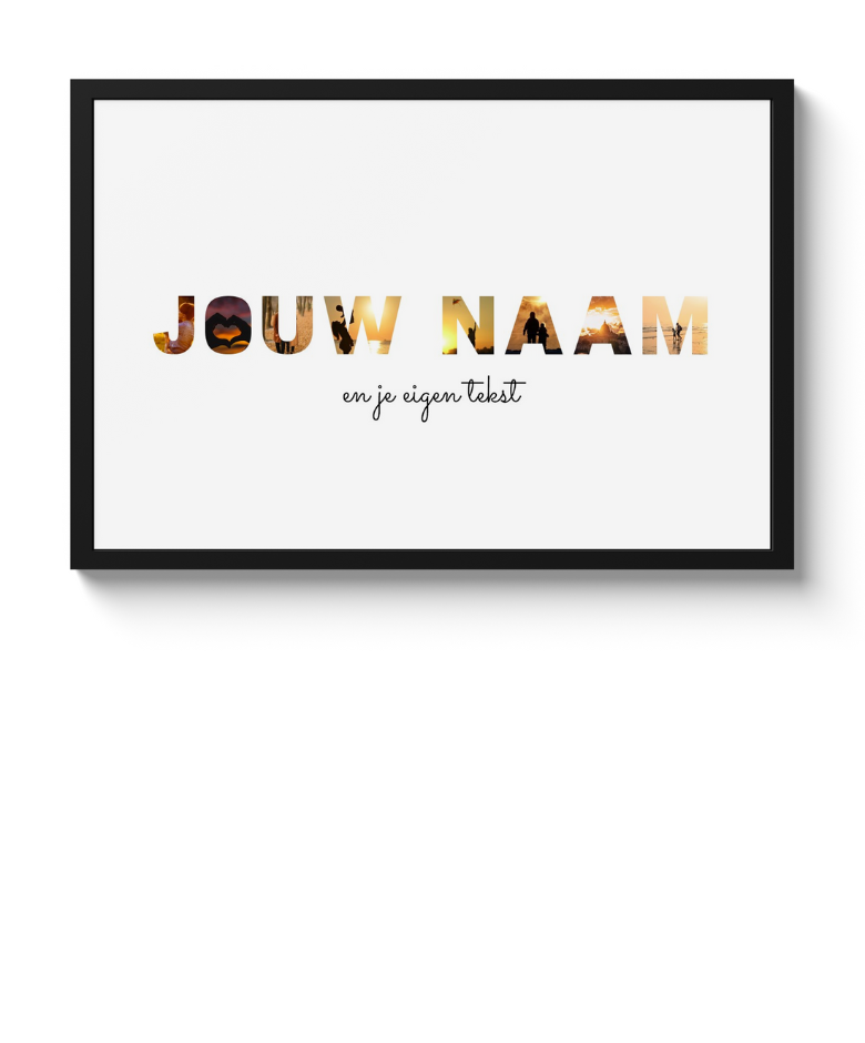 Letter collage - Eigen naam