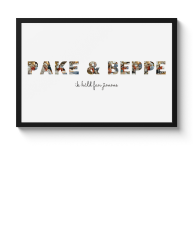 Poster met lijst - Pake & Beppe