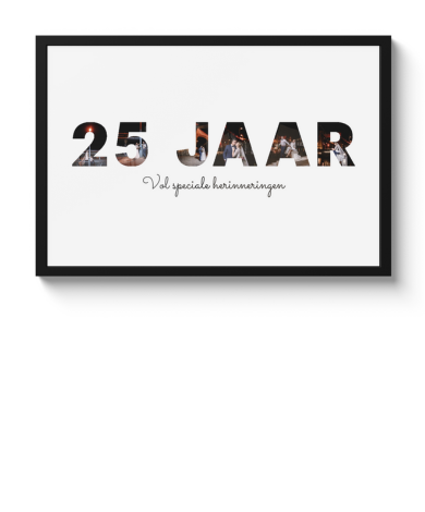 Poster met lijst - Jubileum