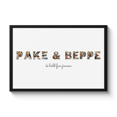 Poster met lijst - Pake & Beppe