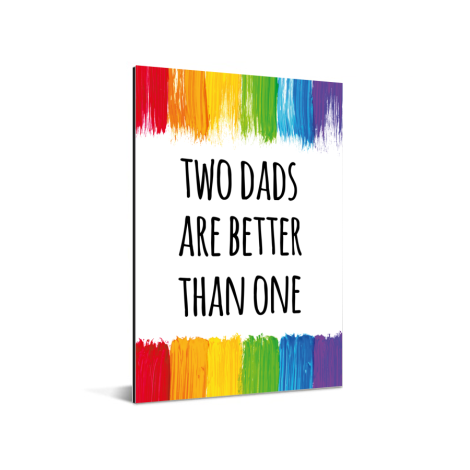 Vaderdag - Two dads are better than one Aluminium