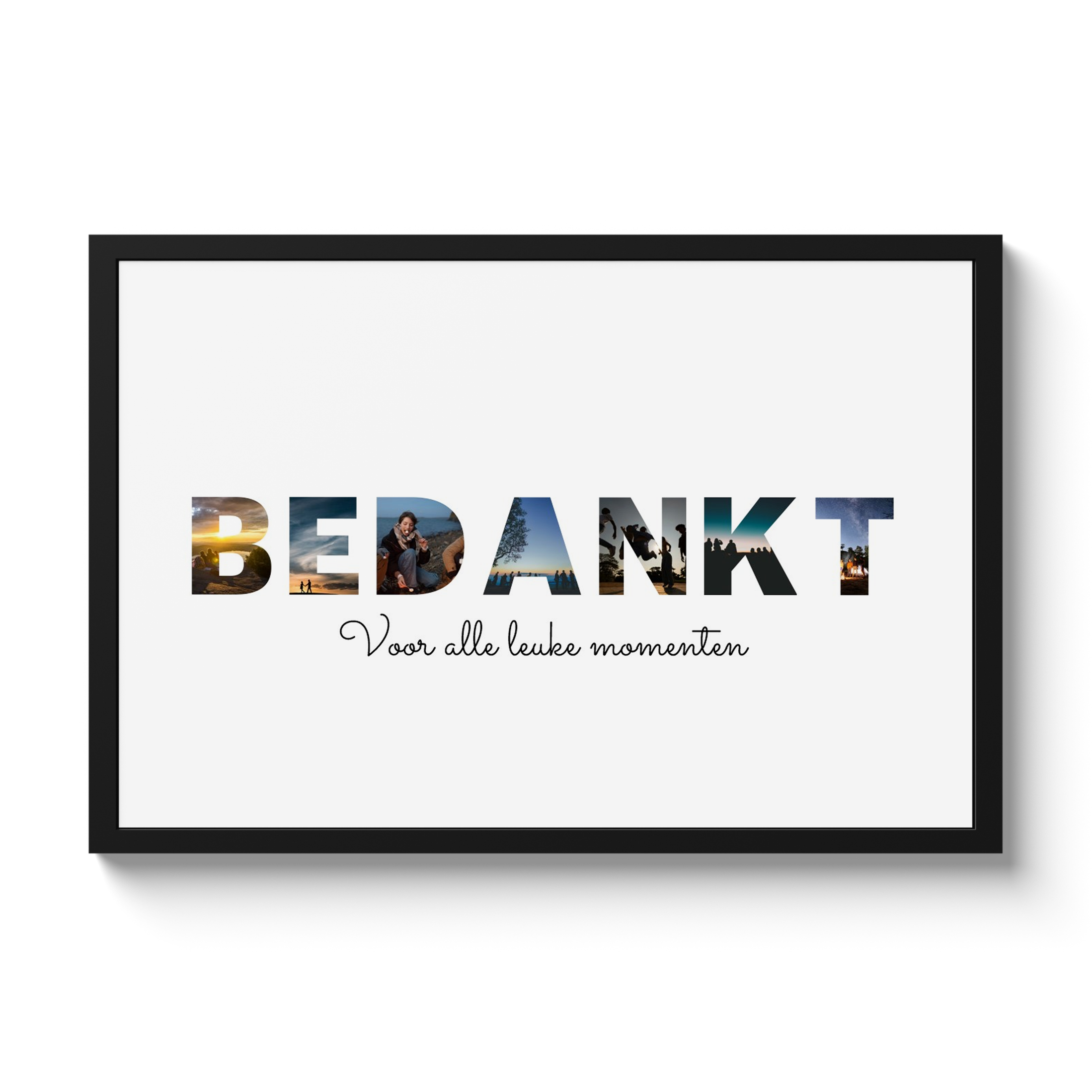 Letter collage - Bedankt