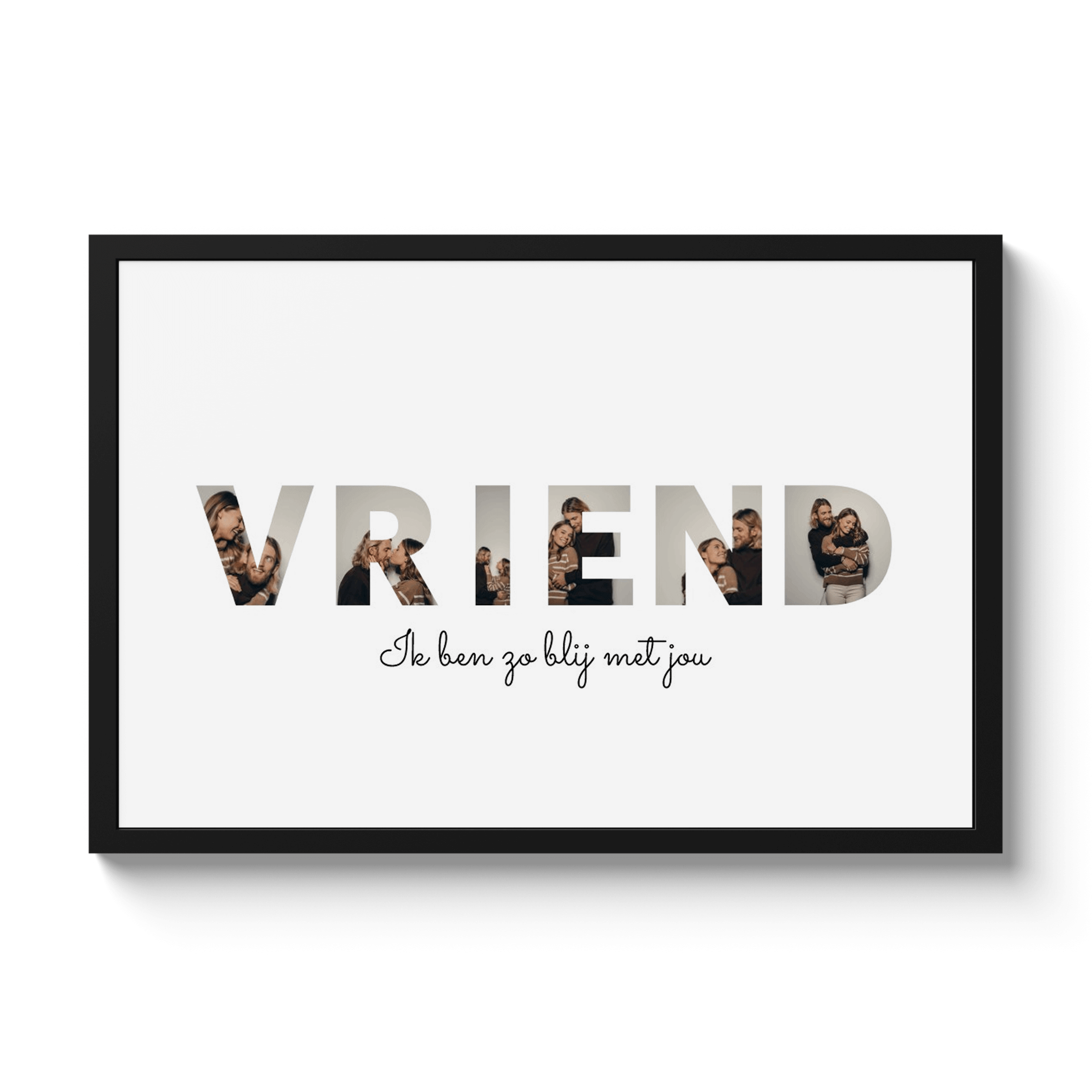 Letter collage - Vriend