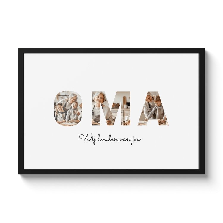 Letter collage - Oma