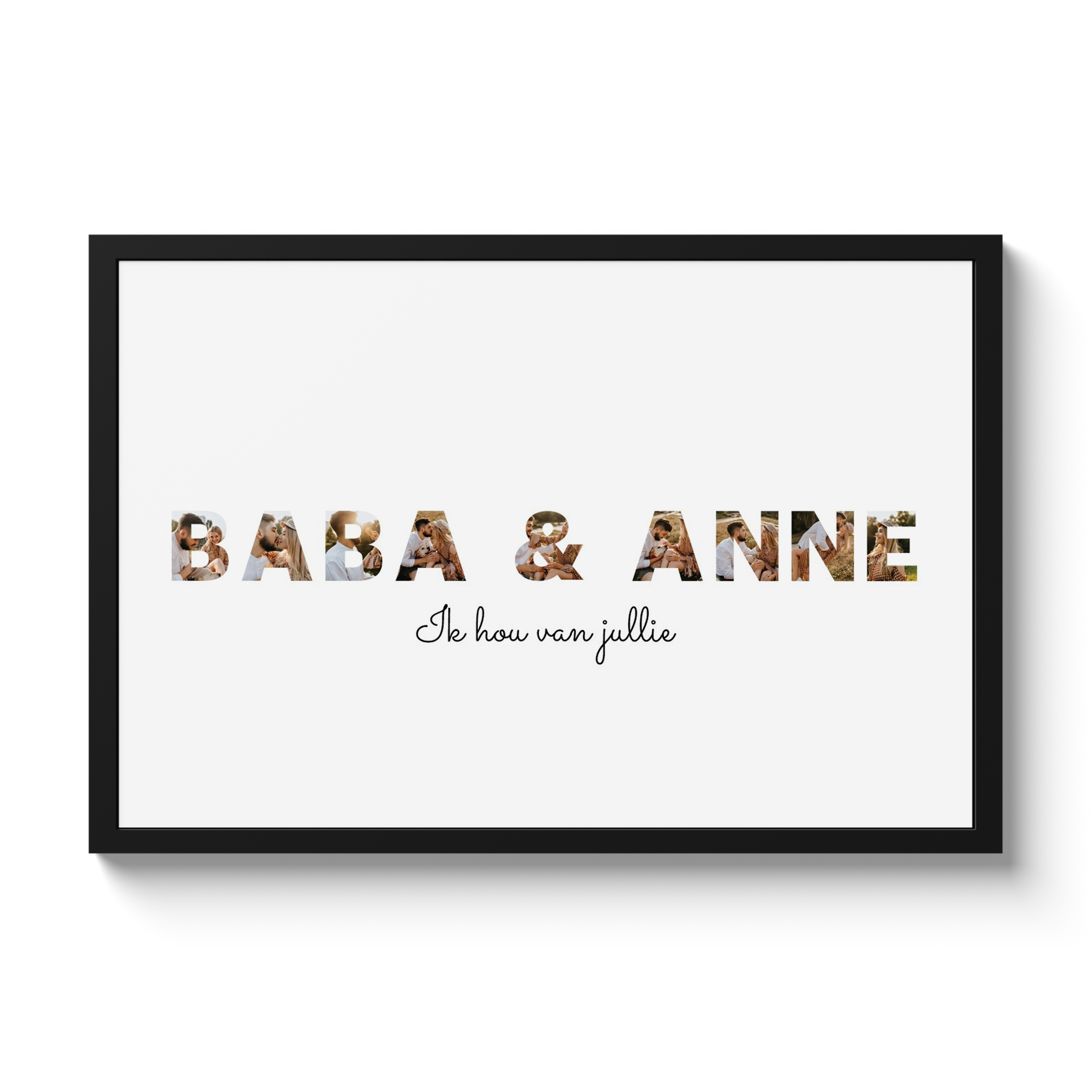 Letter collage - Baba & Anne