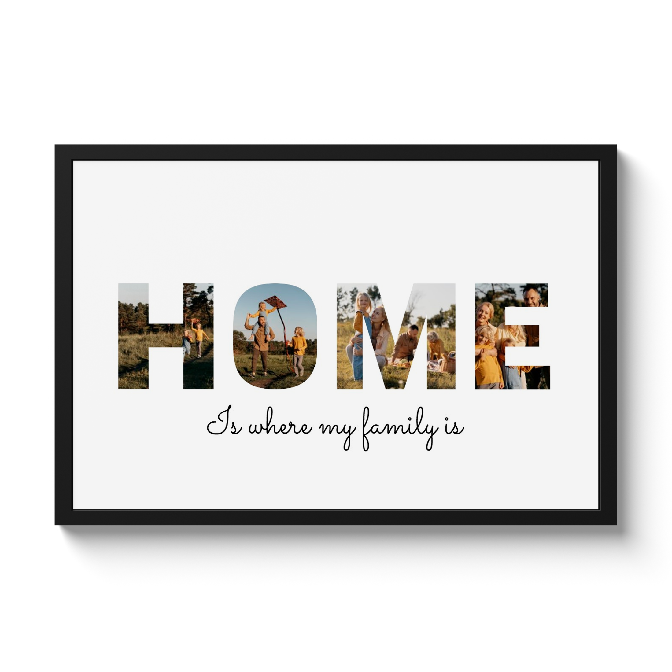 Letter collage - Home