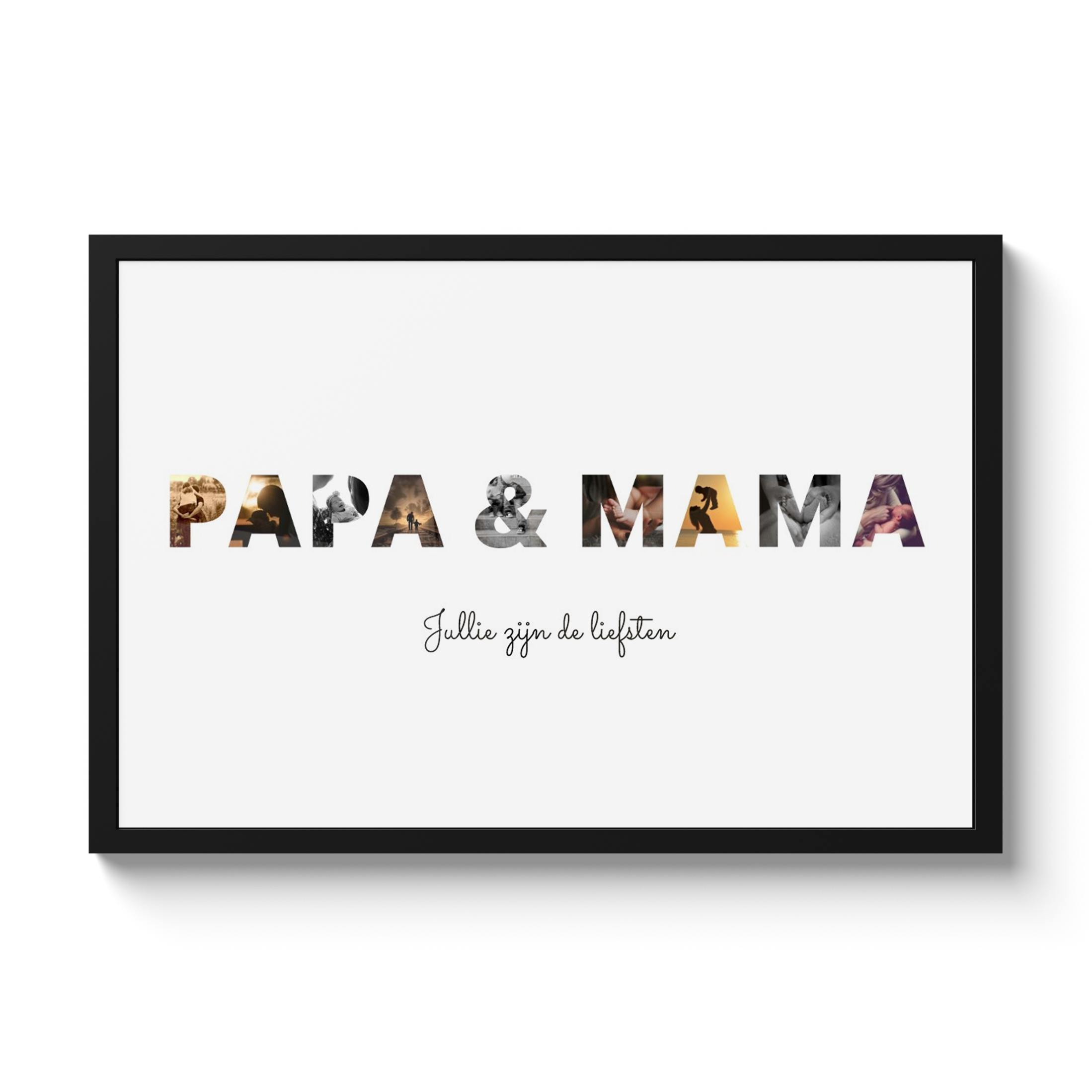 Letter collage - Papa & Mama