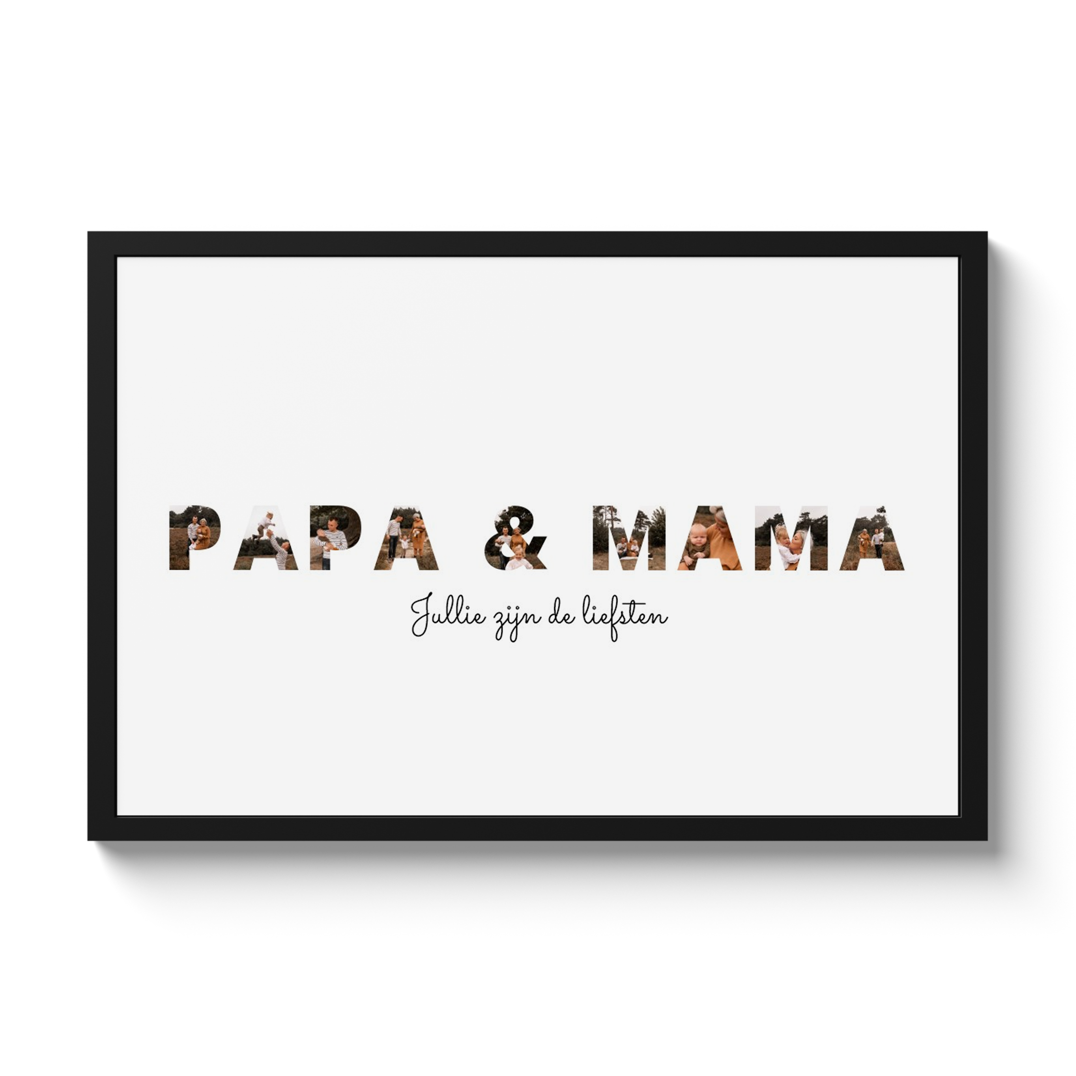 Letter collage - Papa & Mama