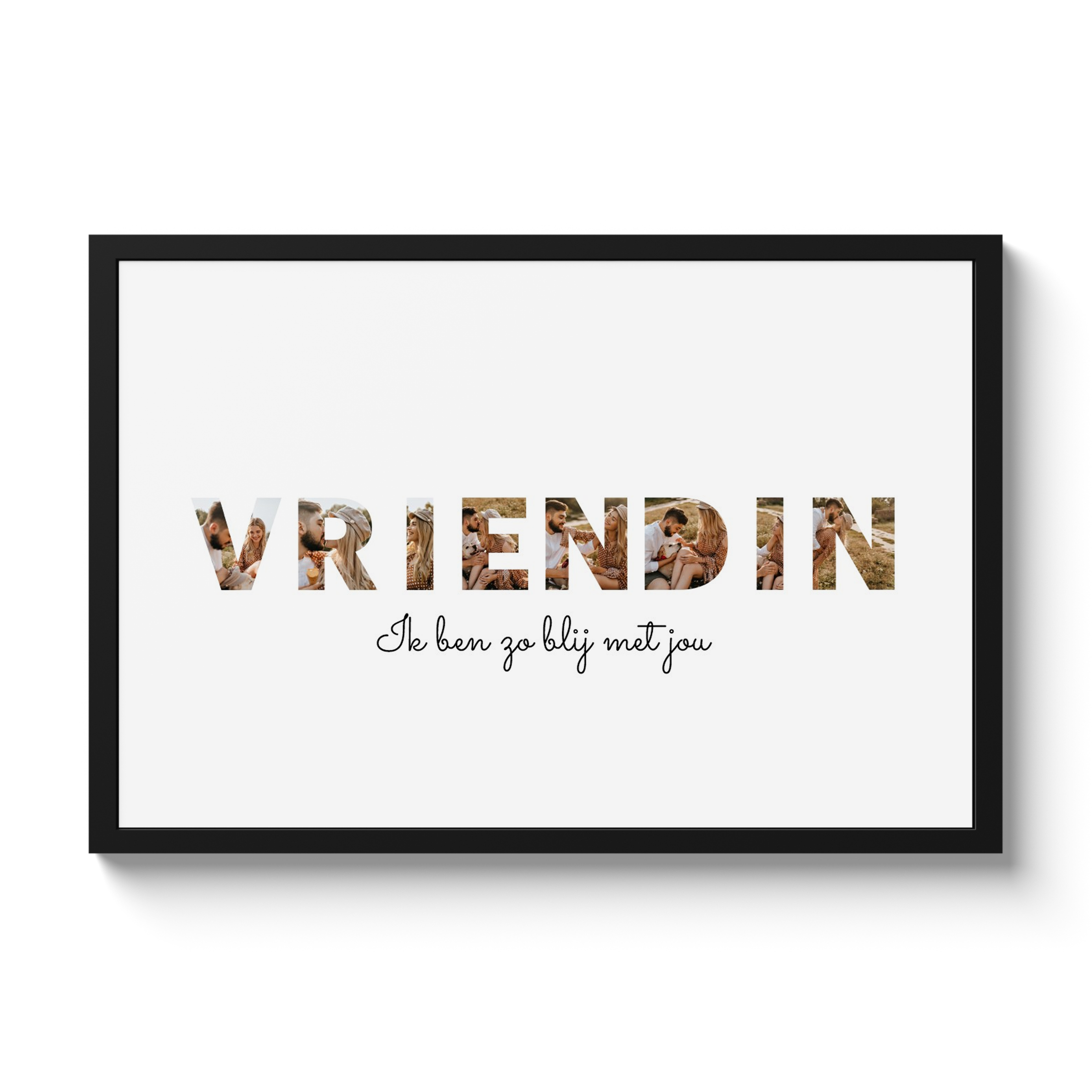 Letter collage - Vriendin