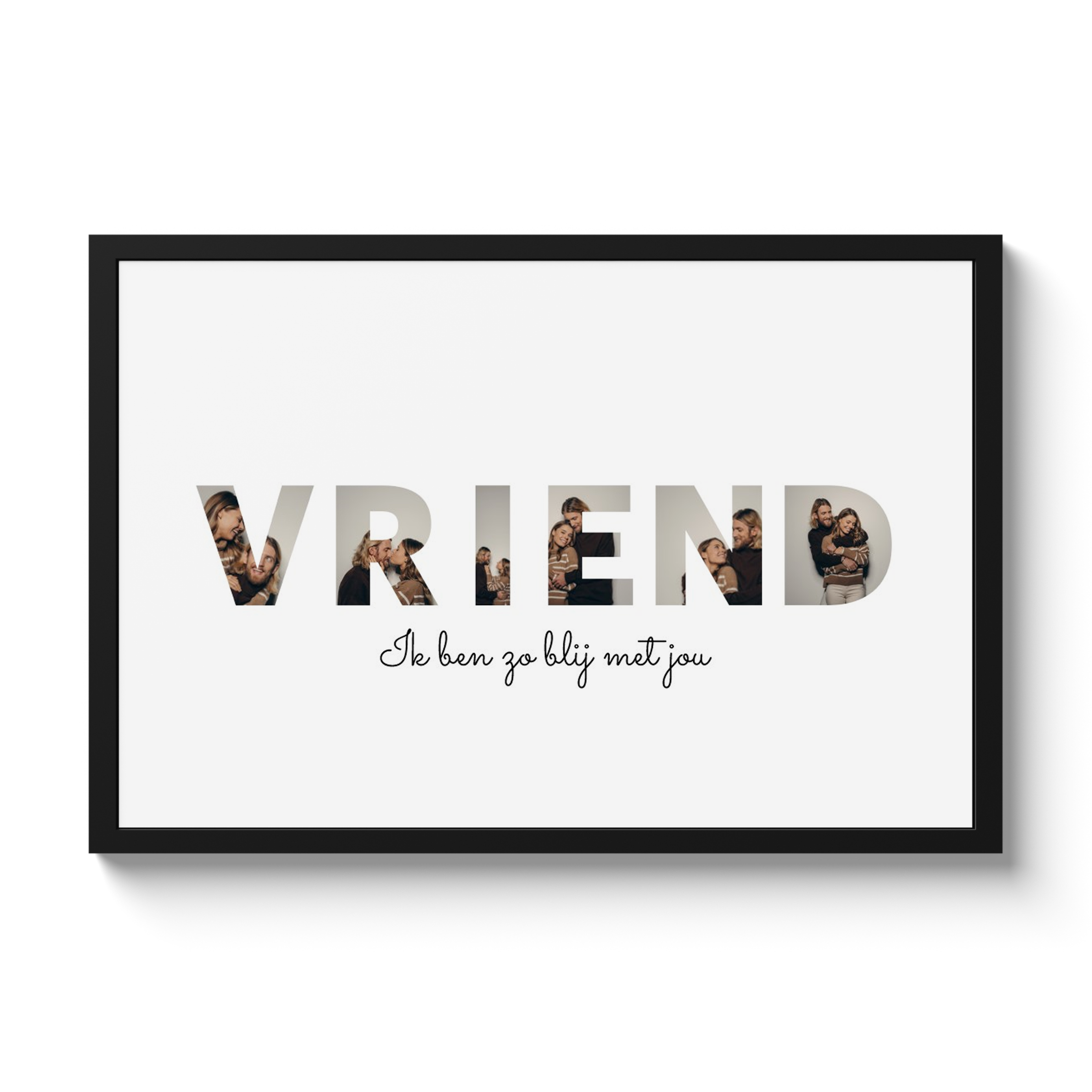 Letter collage – Vriend