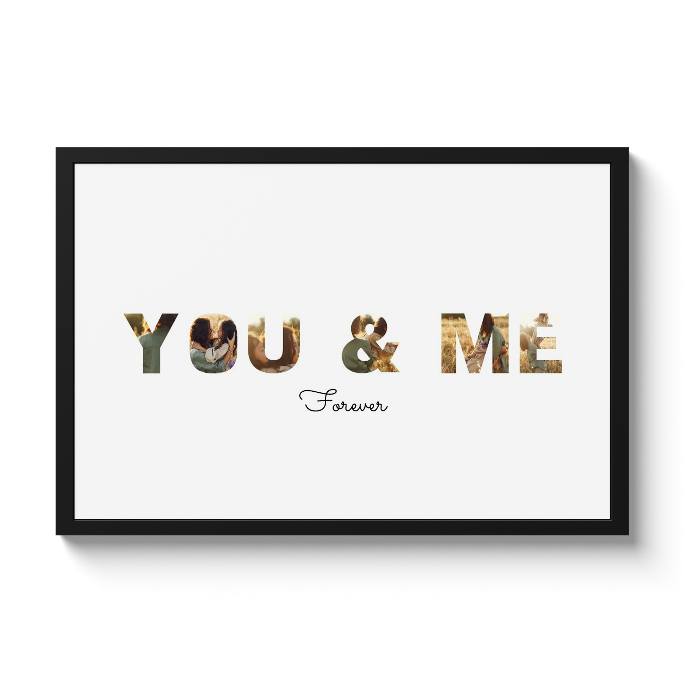 Letter collage - You & Me