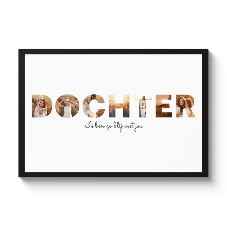 Letter collage – Dochter