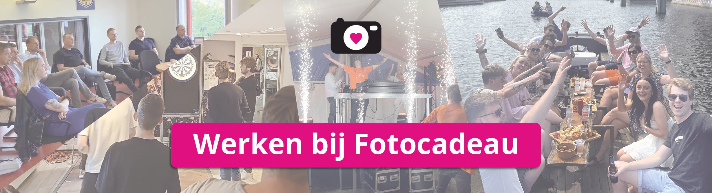 Vacature banner Fotocadeau.nl desktop versie