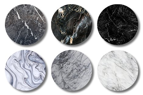 Runde Untersetzer - Sets marmor 3-thumbnail-4