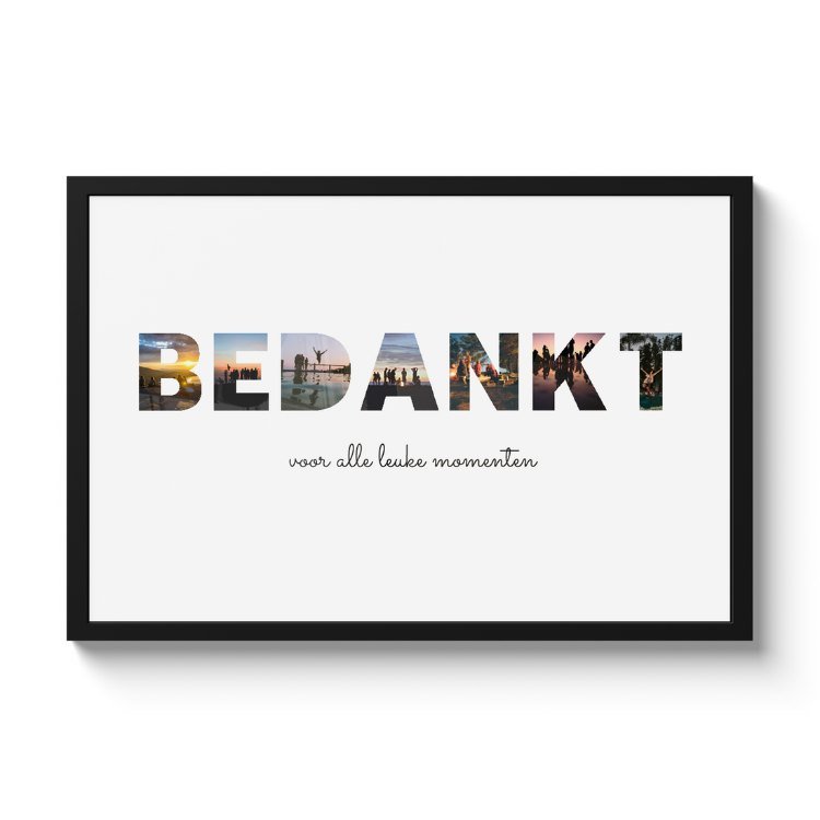 Fotolijst Bedankt