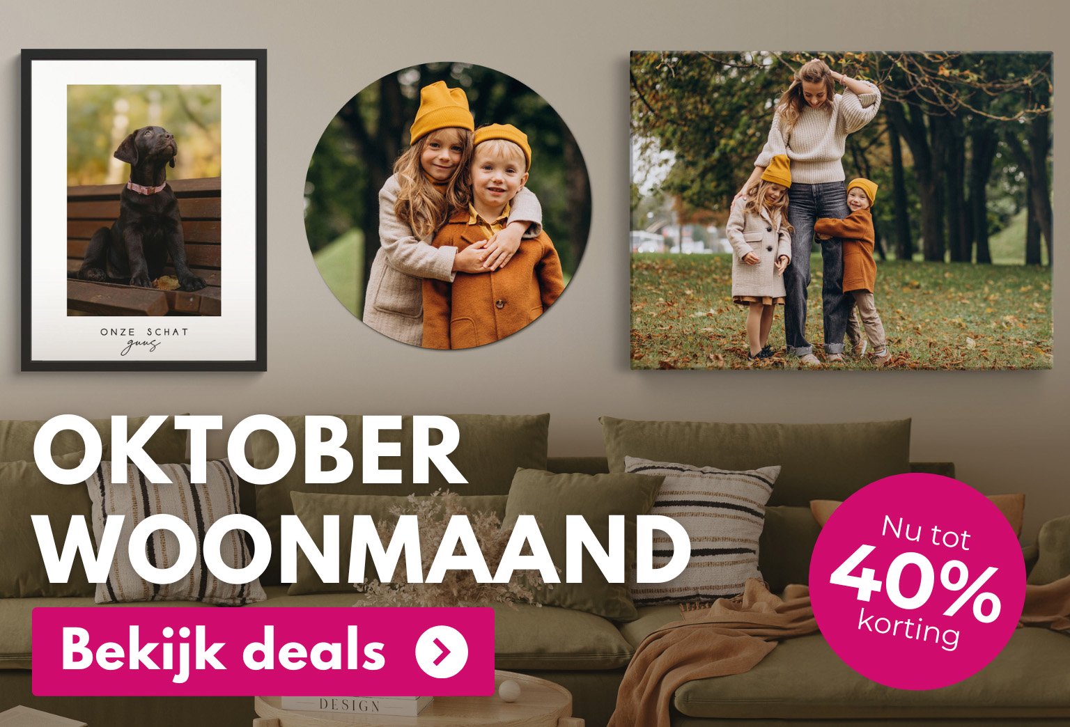 Oktober Woonmaand deals banner 2024