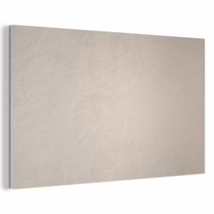 Akoestisch schilderij - Japandi - Beige - Modern